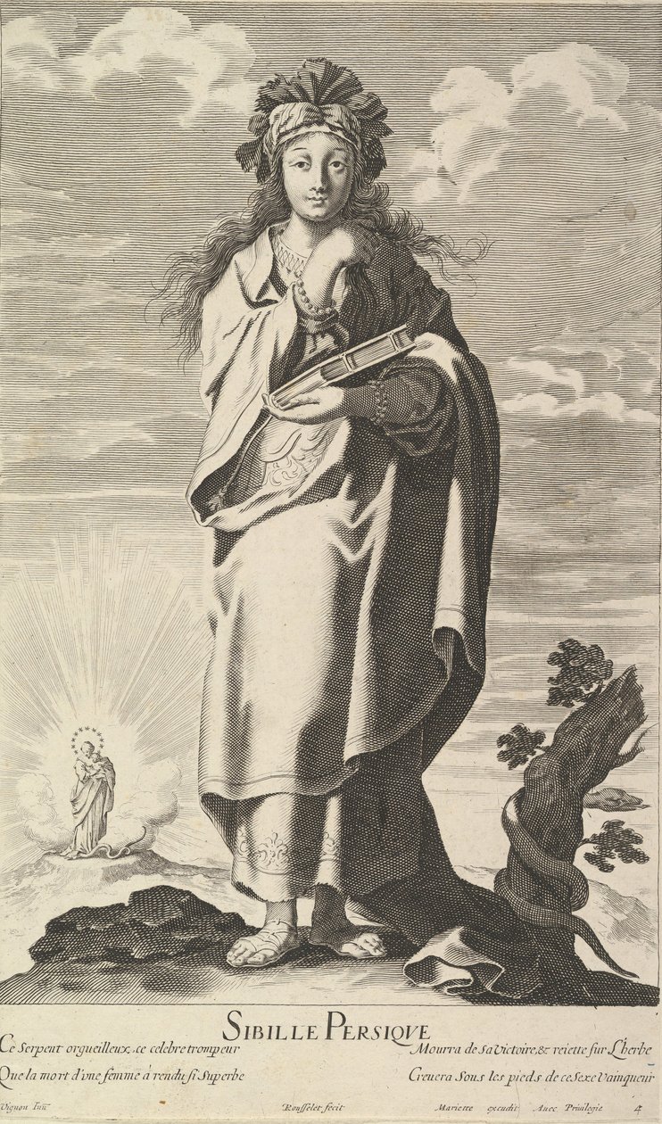 العرافة الفارسية ، كاليفورنيا. 1635. المؤلفون: جيل روسيليت ، أبراهام بوس. بواسطة جيل روسيليت وأبراهام بوس