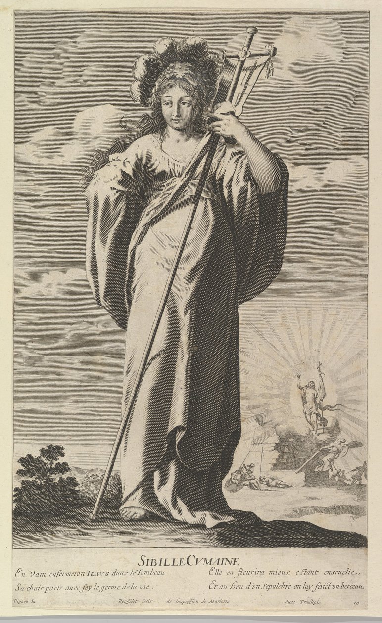 عرافة كوماي ، كاليفورنيا. 1635. المؤلفون: جيل روسيليت ، أبراهام بوس. بواسطة جيل روسيليت وأبراهام بوس