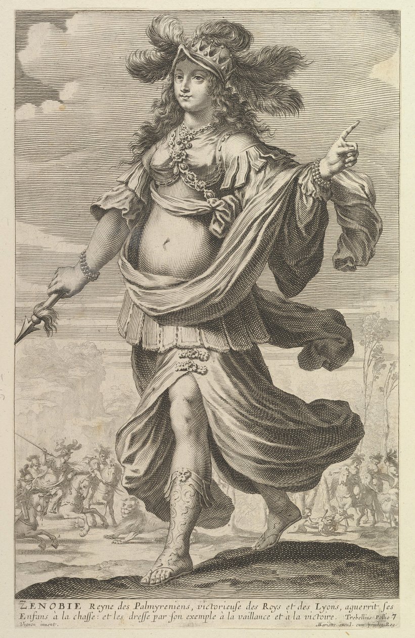 زنوبيا ، 1647. المؤلفون: جيل روسيليت ، أبراهام بوس. بواسطة جيل روسيليت وأبراهام بوس