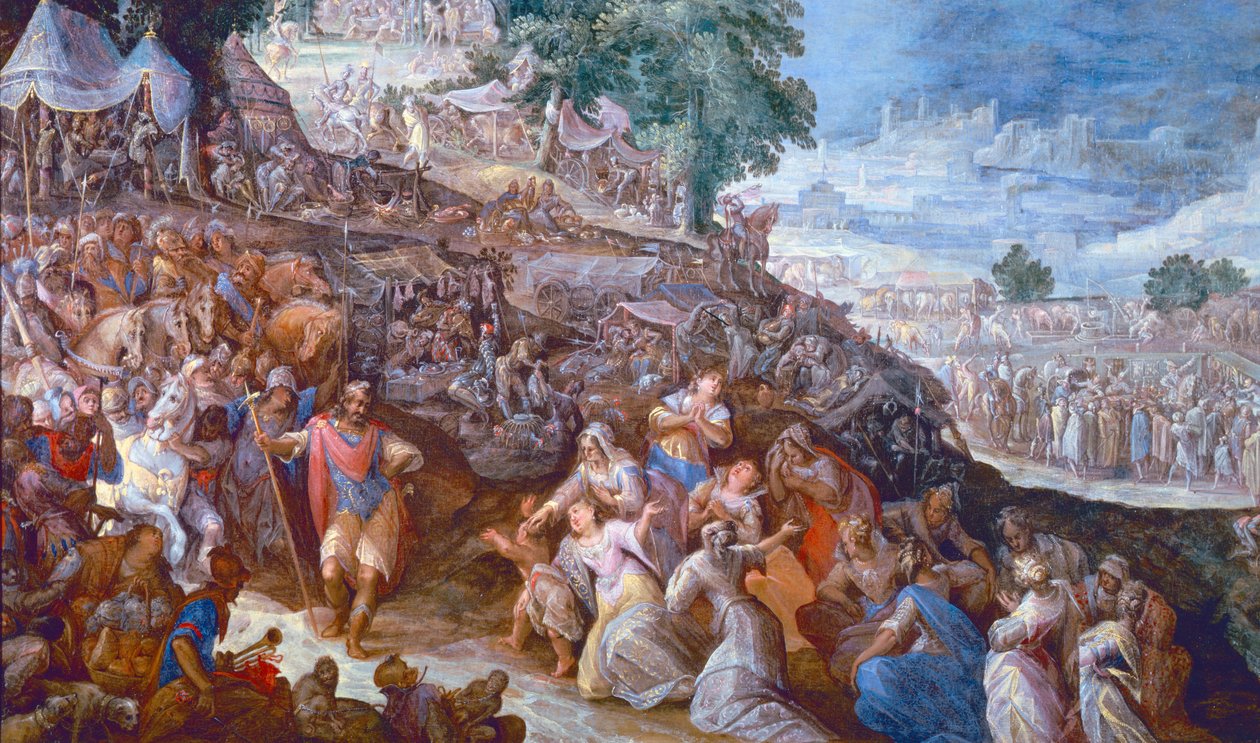Volumnia قبل Coriolanus بواسطة جيليس فان فالكنبورش