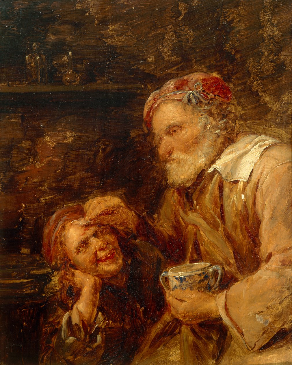 المس ، بقلم جيليس فان تيلبورج الأصغر (1625-1678). بواسطة جيليس فان تيلبورج