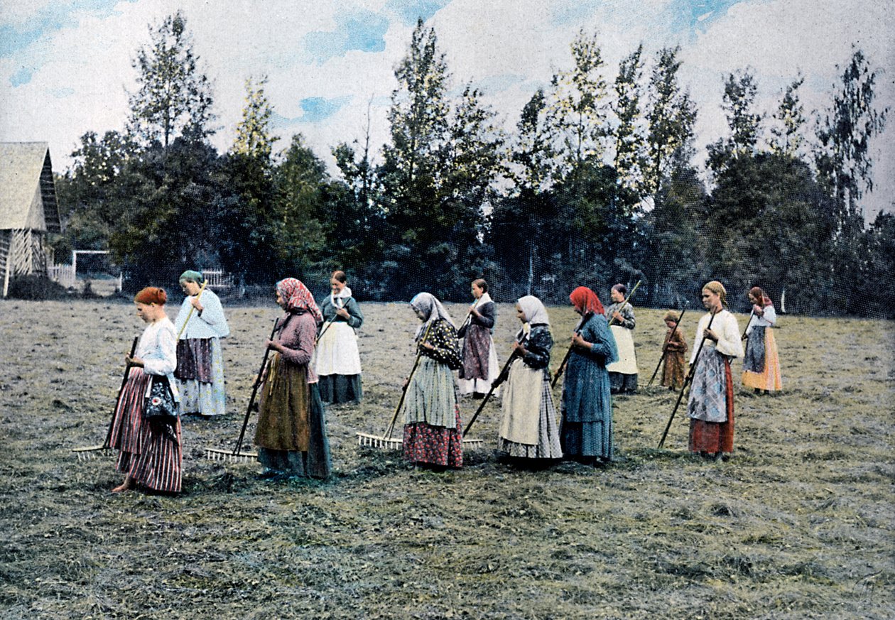 كومة القش حول موسكو ، روسيا ، c1890 بواسطة جيلو