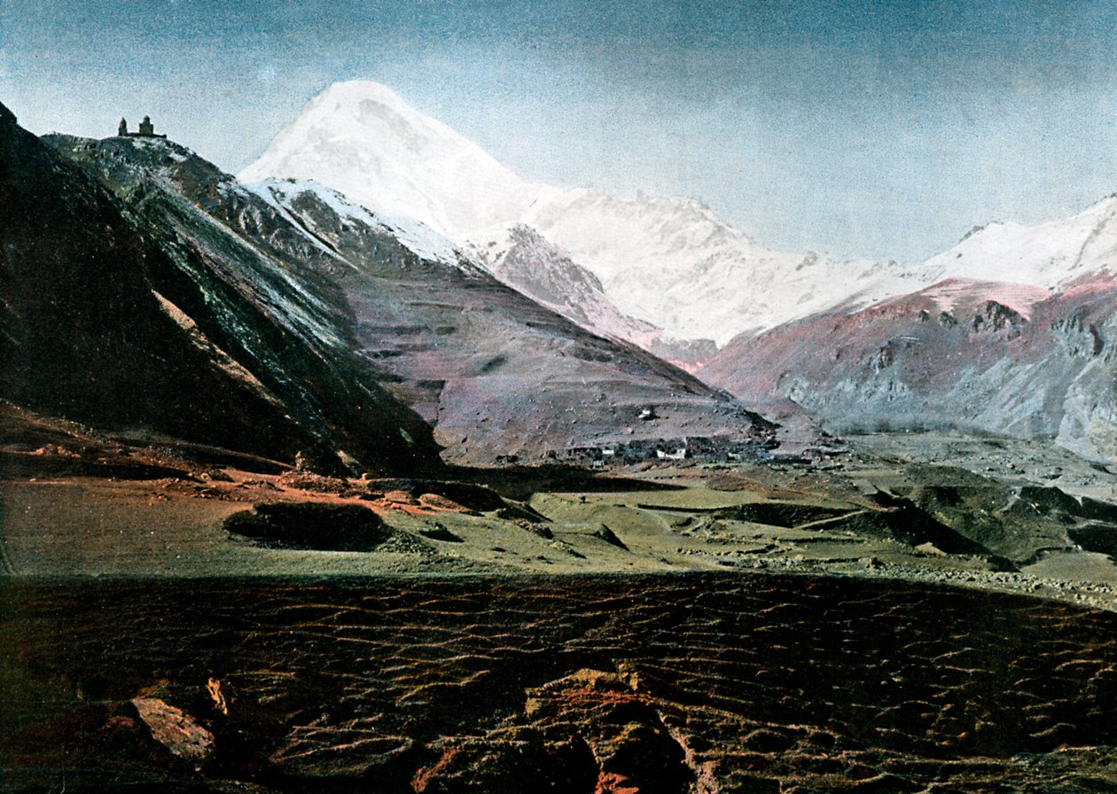 جبل كازبيك ، القوقاز ، c1890 بواسطة جيلو