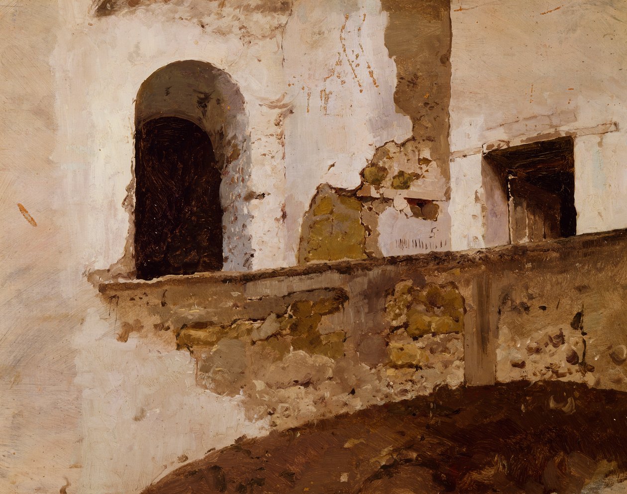 Study from life, by Gioacchino Toma (1836-1891), painting. بواسطة جياشينو توما