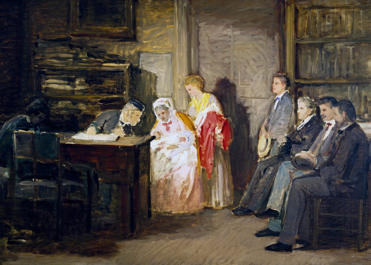The Civil State, by Gioacchino Toma (1836-1893), painting. بواسطة جياشينو توما