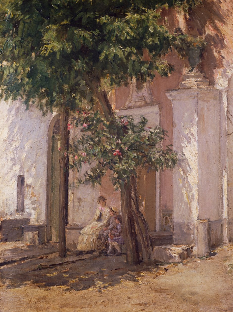 Villa Garzoni, by Gioacchino Toma (1836-1893), painting. بواسطة جياشينو توما