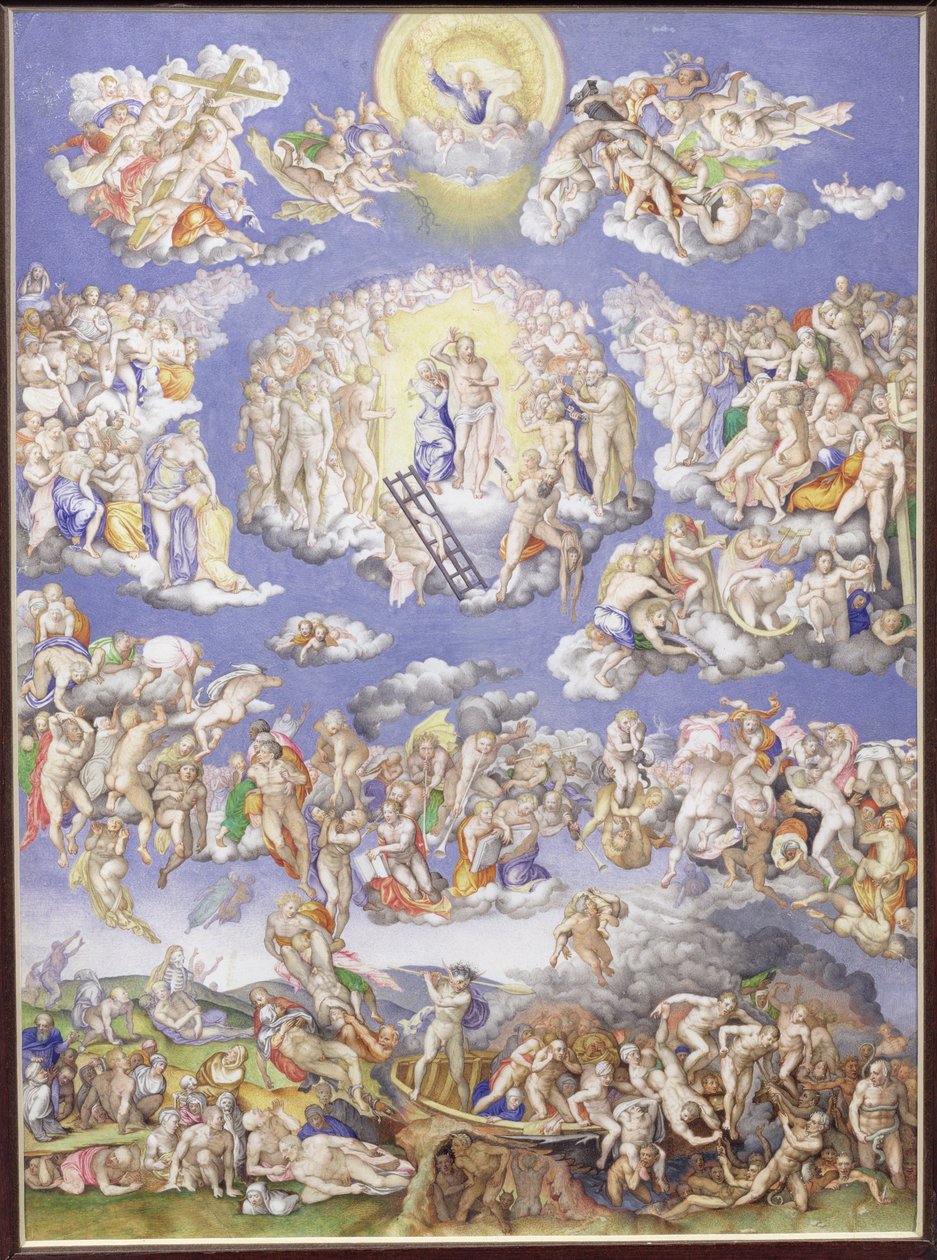 الحكم الأخير (بعد مايكل أنجلو) ، ج 1570 (شهادة جامعية) بواسطة جورجيو جوليو كلوفيو
