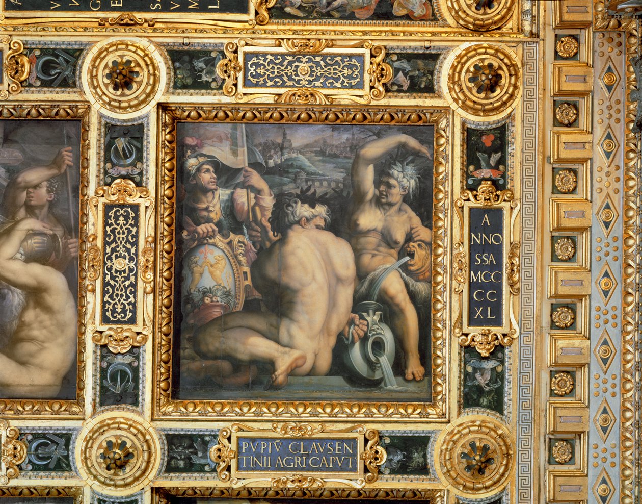 رمزية منطقة Casentino من سقف Salone dei Cinquecento ، 1565 (لوحة) بواسطة جورجيو فاساري