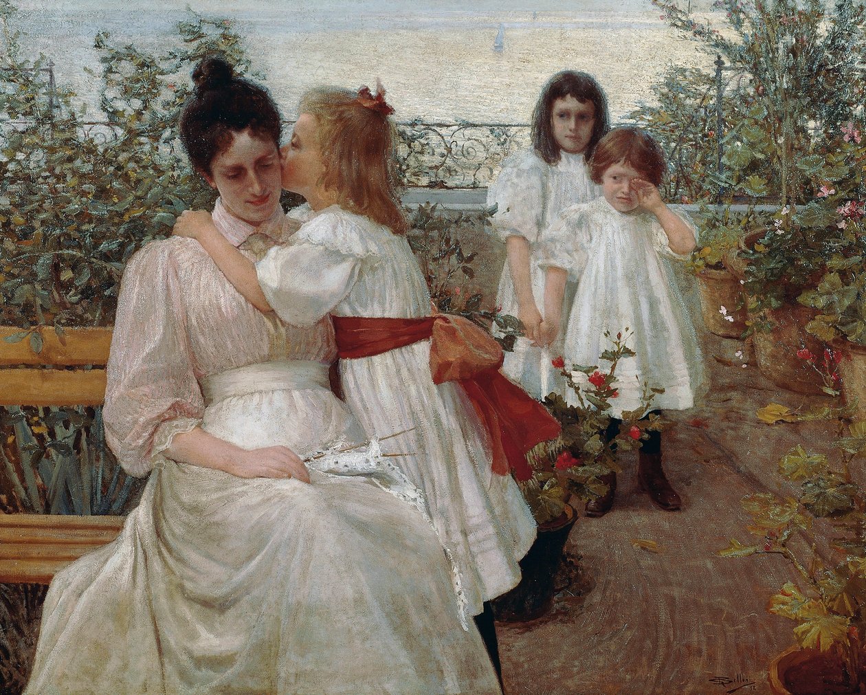 أرواح صغيرة ، لوحة لجورجيو بيلوني (1861-1944) ، زيت على قماش بواسطة جورجيو بيلوني