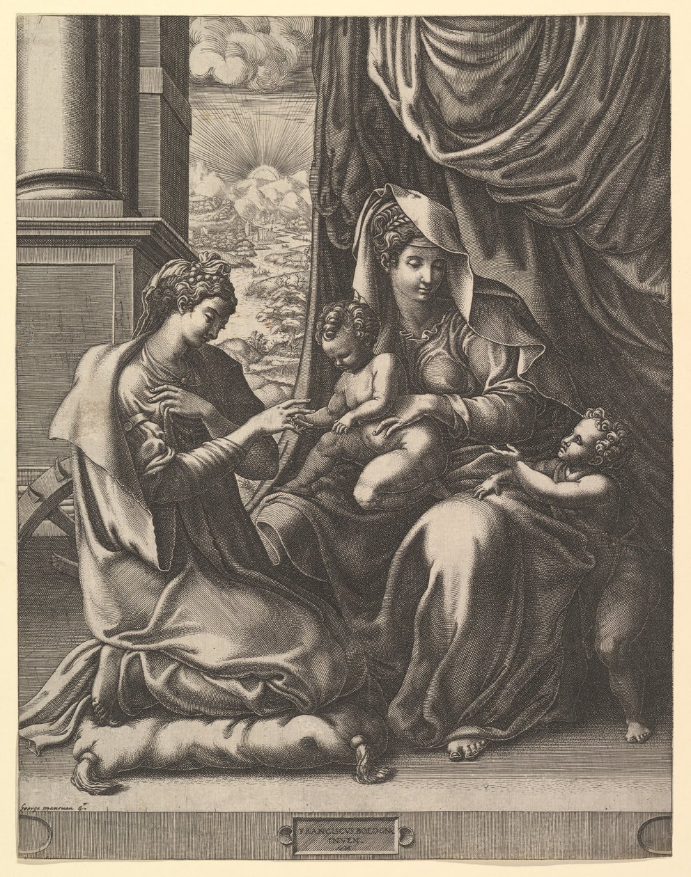 الزواج الصوفي من سانت كاترين ، كاليفورنيا. 1555-56. بواسطة جورجيو غيسي