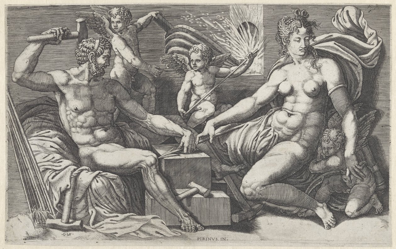 Venus en Vulcanus في de smidse van Vulcanus بواسطة جورجيو غيسي