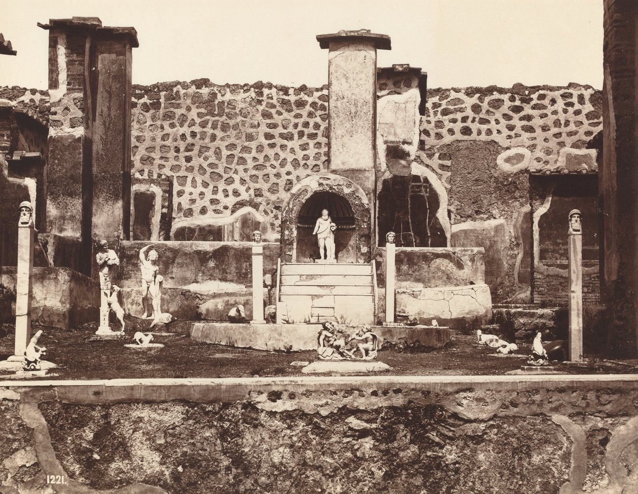 منزل ماركو لوكريتيوس ، بومبي هاوس أوف ماركو لوكريتيوس ، بومبي ، ج .1870. بواسطة جورجيو الصيف