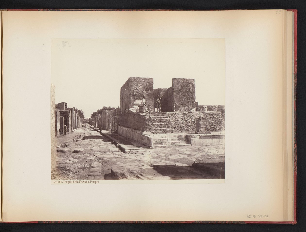 منظر لـ Tempio della Fortuna Augusta في بومبي ، إيطاليا تيمبيو ديلا فورتونا. بومبي (العنوان على الكائن) بواسطة جورجيو الصيف