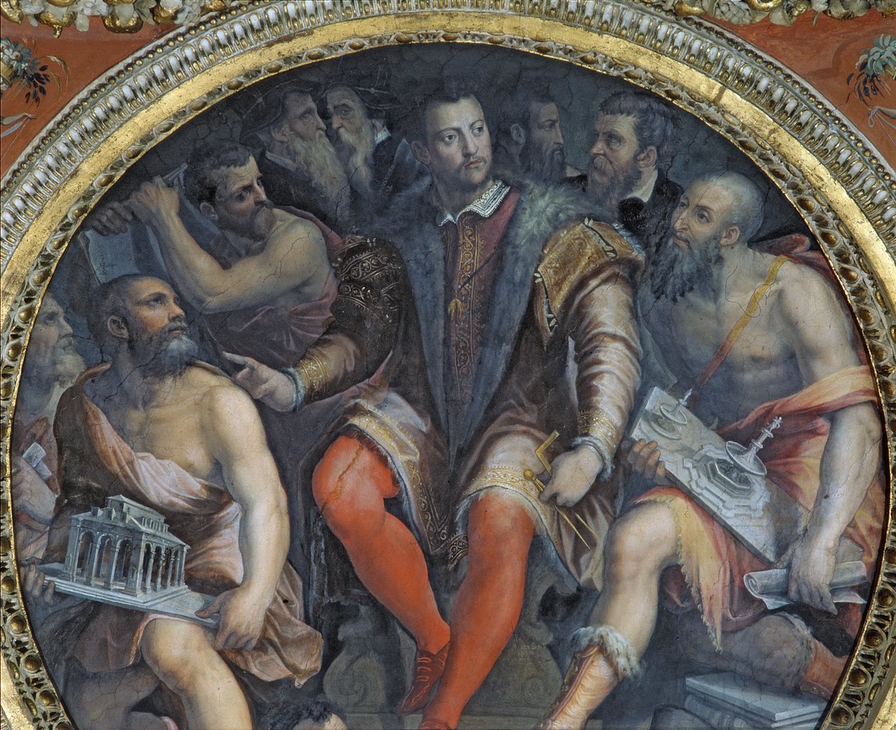 Cosimo I وفنانوه ، من Sala di Cosimo I (انظر أيضًا 274610) بواسطة جورجيو فاساري