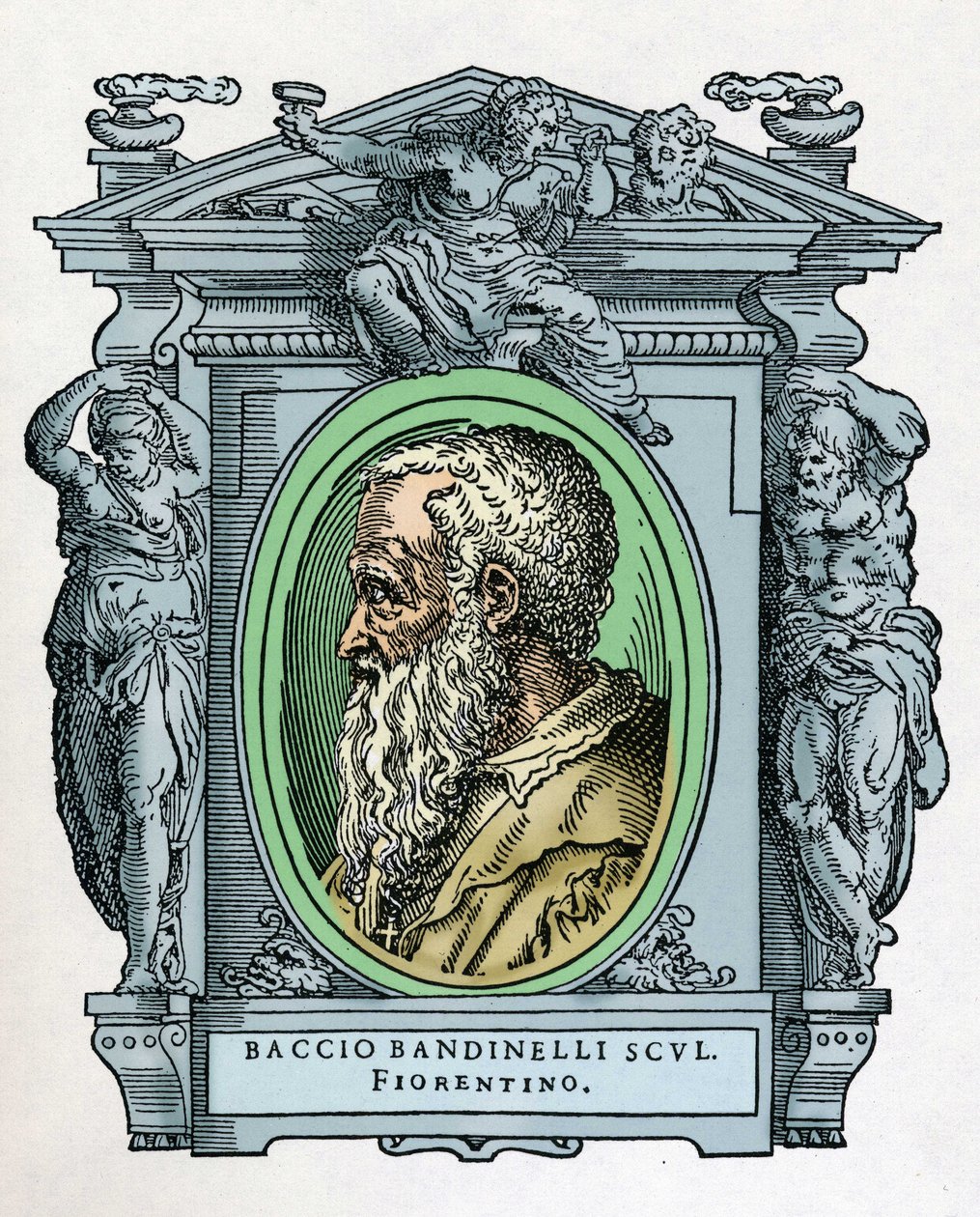Portrait of Baccio BANDINELLI (Firenze بواسطة جورجيو فاساري