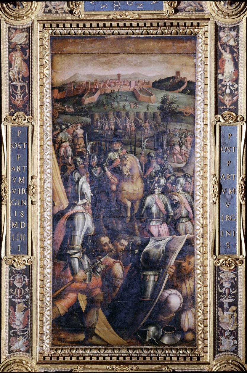 الاستيلاء على Casole من سقف Salone dei Cinquecento ، 1565 (لوحة) بواسطة جورجيو فاساري