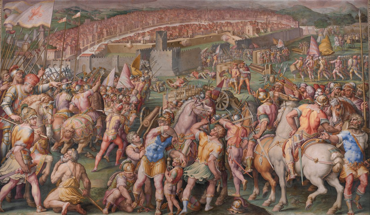 اقتحام قلعة ستامبايس في بيزا ، 1568-1571 بواسطة جورجيو فاساري