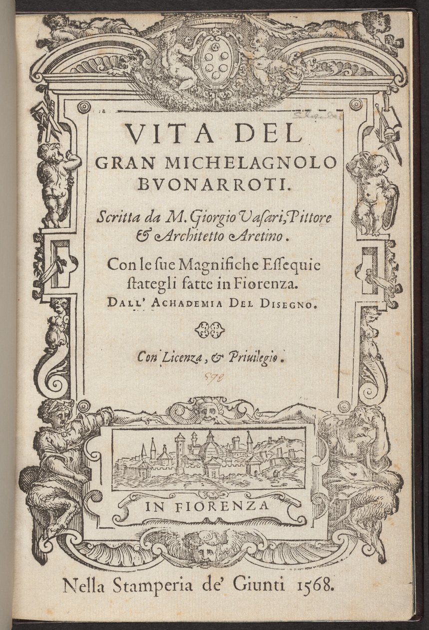 حياة Michelagnolo Buonarroti العظيم بواسطة جورجيو فاساري