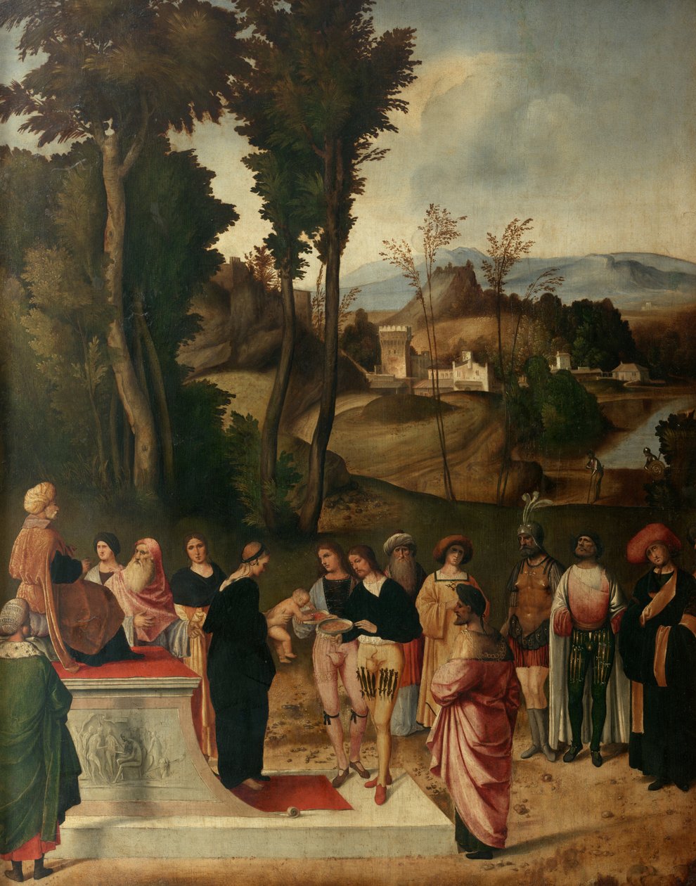 موسى في اختبار النار بواسطة Giorgione da Castelfranco