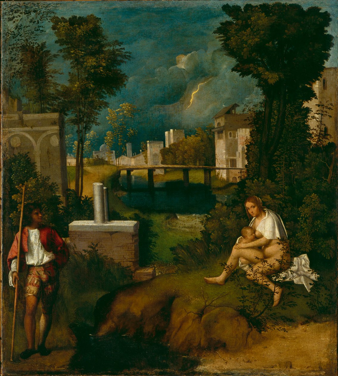 العاصفة ، حوالي 1508 بواسطة Giorgione da Castelfranco