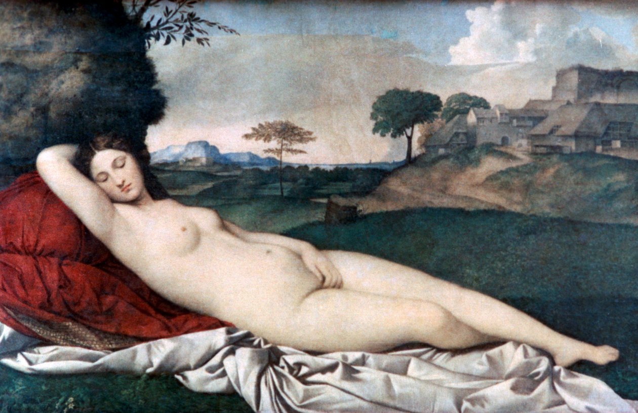 النوم فينوس ، c1510 بواسطة Giorgione da Castelfranco