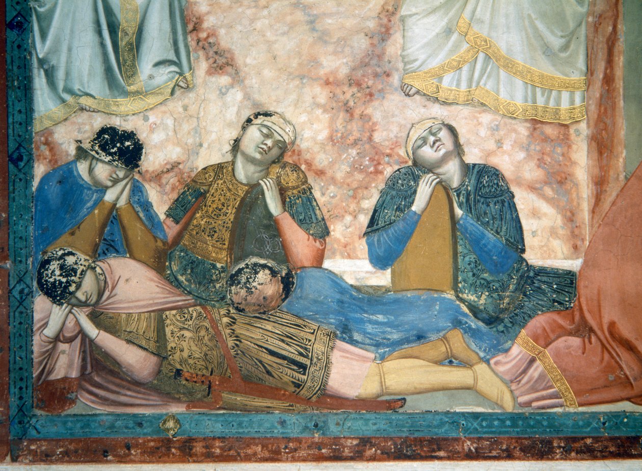 نولي مي طنجة ، تفاصيل الجنود النائمين ، ج 1305 تفاصيل جدارية 102746 بواسطة جيوتو دي بوندوني