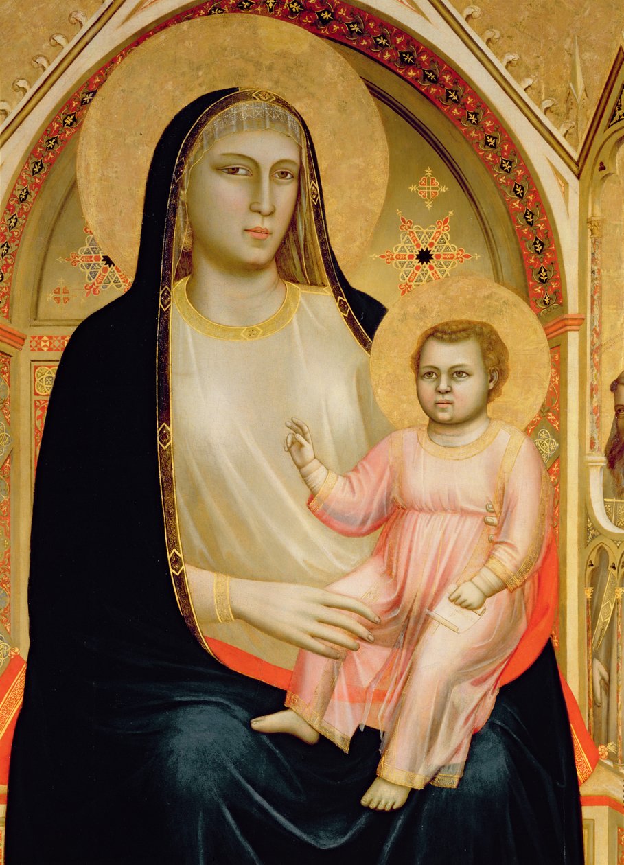The Madonna di Ognissanti ، c.1310 (درجة الحرارة على الخشب) بواسطة جيوتو دي بوندوني