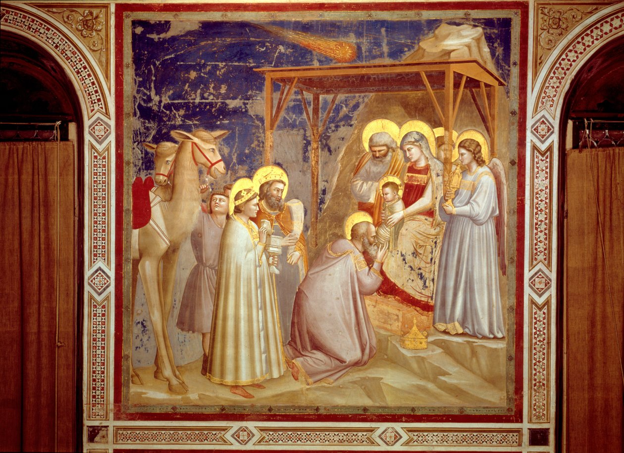 العشق من المجوس ، مصلى سكروفيني ، بادوفا ، حوالي 1305 (في الهواء الطلق) بواسطة جيوتو (سي 1266 1337)