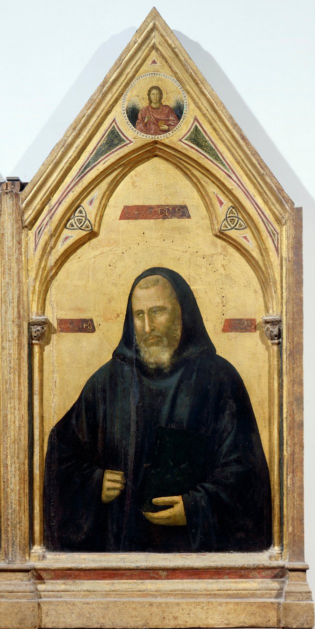 سانت بنديكت ، تفاصيل من Badia Polyptych ، حوالي 1300 ، بواسطة Giotto (1267-1337) ، تمبرا على لوح ، 91x334 سم بواسطة جيوتو (سي 1266 1337)
