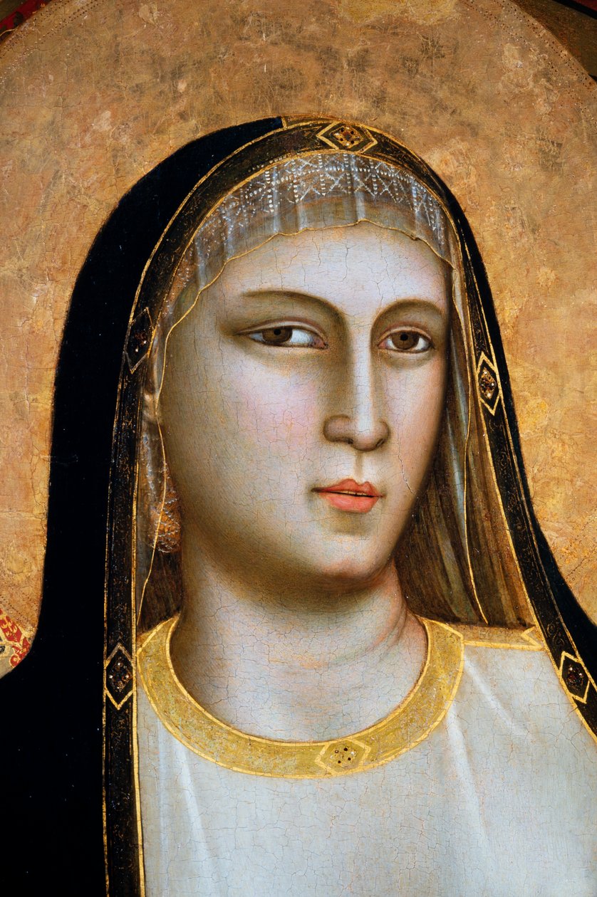 مادونا دي أوغنيسانتي ، حوالي عام 1310 (تمبرا على خشب) بواسطة جيوتو (سي 1266 1337)