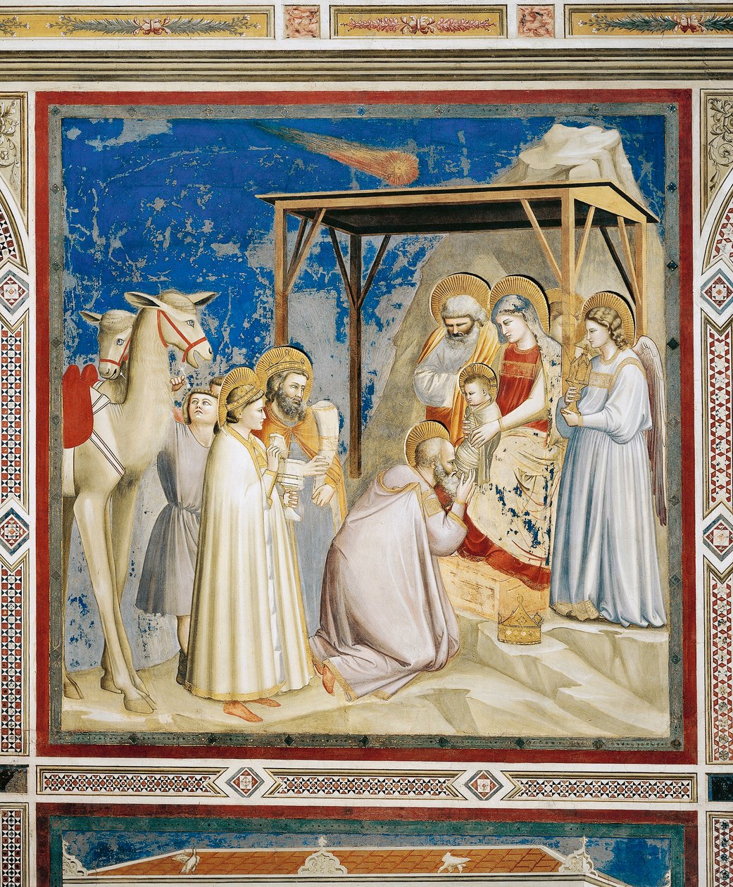 Adoration of the Magi in the Scrovegni Chapel, Padua بواسطة جيوتو (سي 1266 1337)