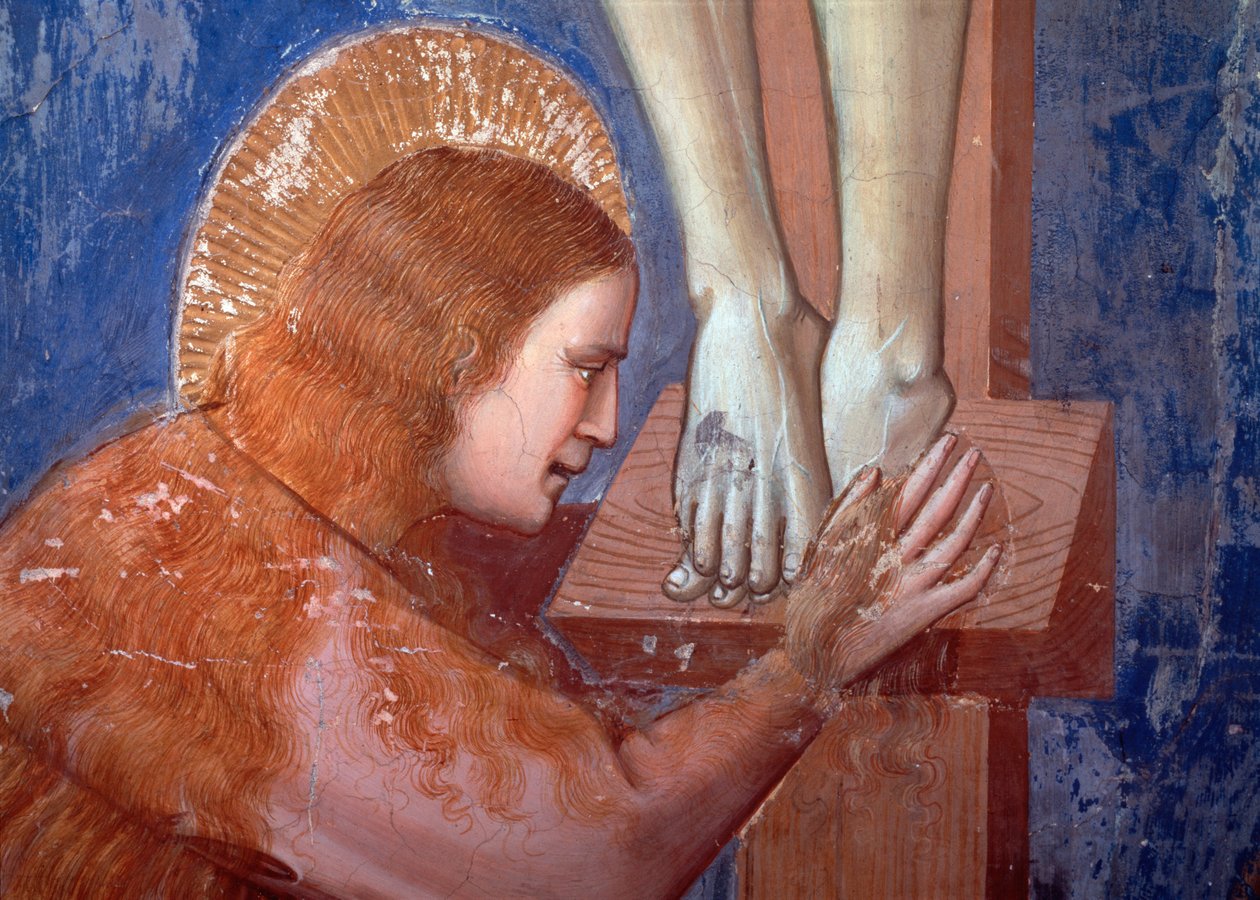Crucifixion, detail of the Magdalene (Fresco بواسطة جيوتو (سي 1266 1337)