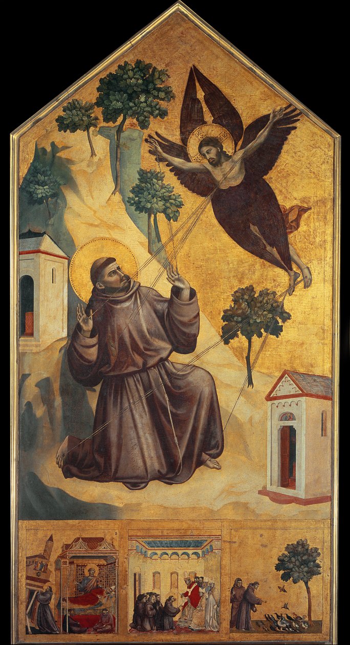 The Stigmata of St. Francis - Tempera on wood, c.1295-1300 بواسطة جيوتو (سي 1266 1337)
