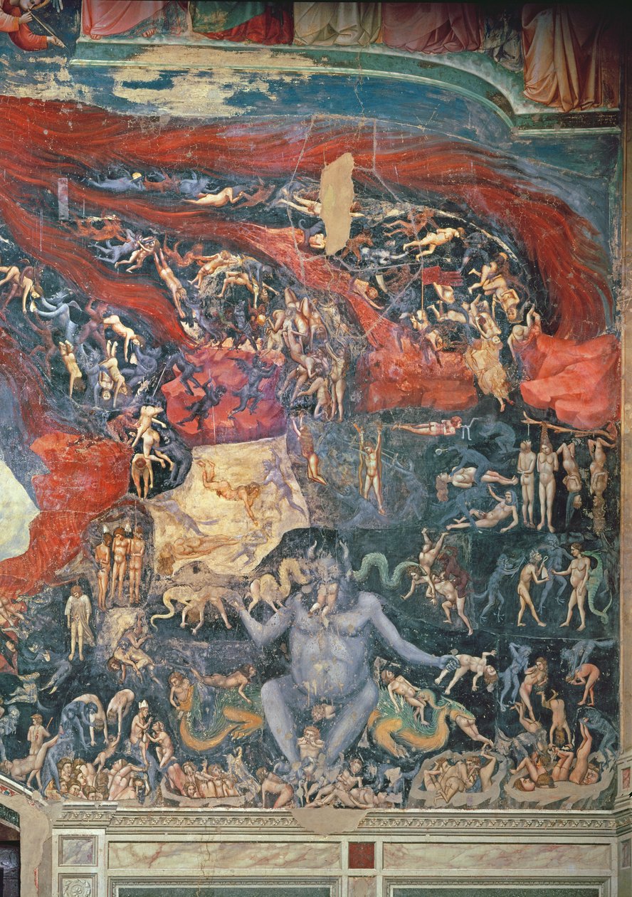الحكم الأخير ، تفاصيل الجحيم ، 1303-05 (انظر أيضًا 65227) بواسطة جيوتو دي بوندوني