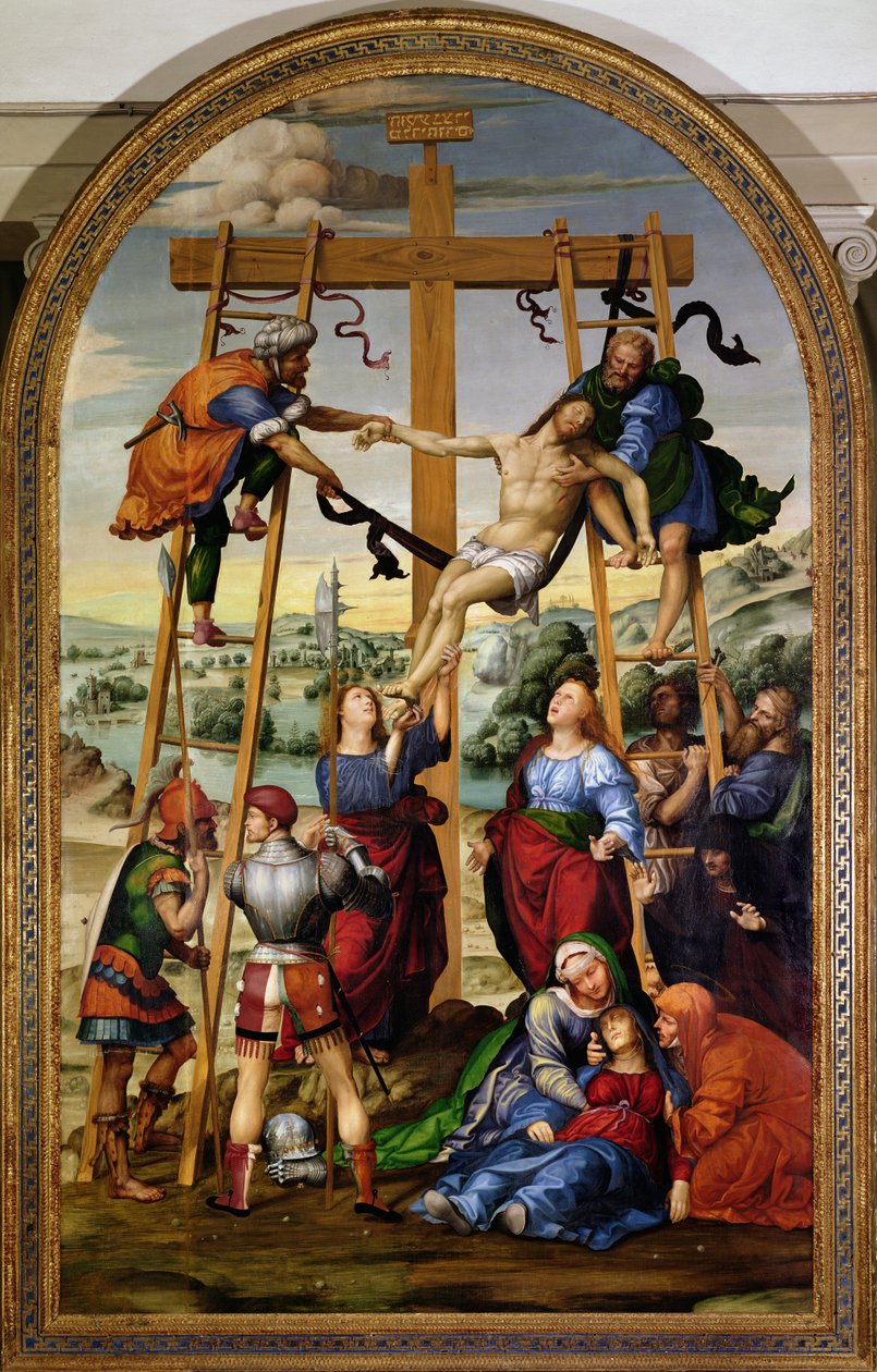 النزول من الصليب ، c.1505-10 (مذبح) بواسطة جيوفاني أنطونيو بزي سودوما