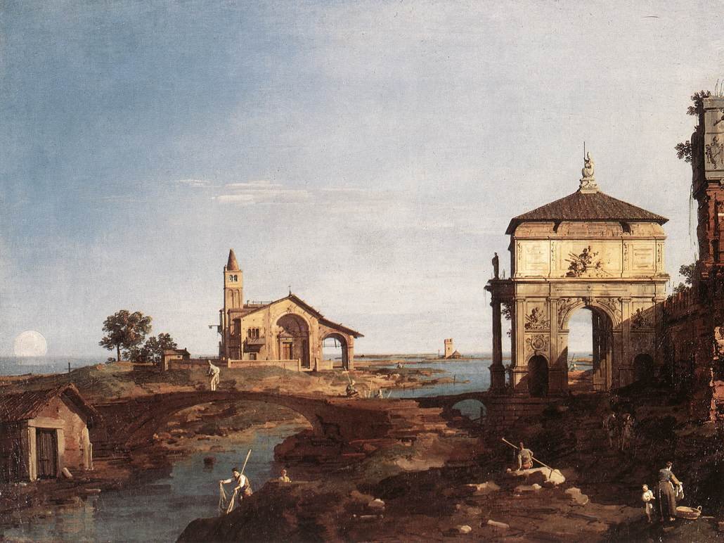 Capriccio مع الزخارف البندقية بواسطة قناة جيوفاني أنطونيو (كاناليتو)