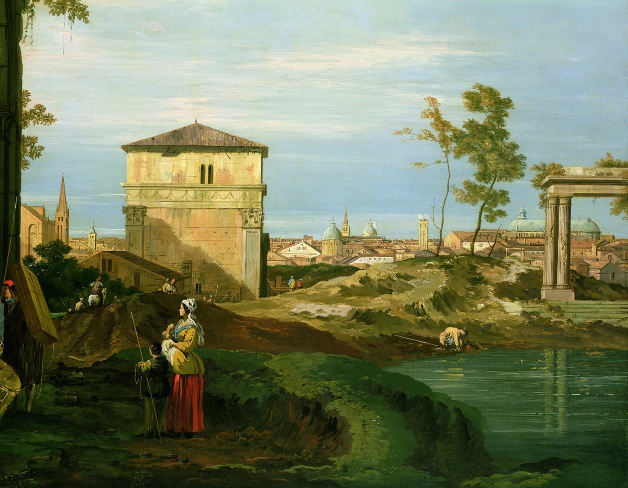 تفاصيل "Capriccio مع الزخارف من بادوا" ، ج 1756 (انظر 141302) بواسطة قناة جيوفاني أنطونيو (كاناليتو)