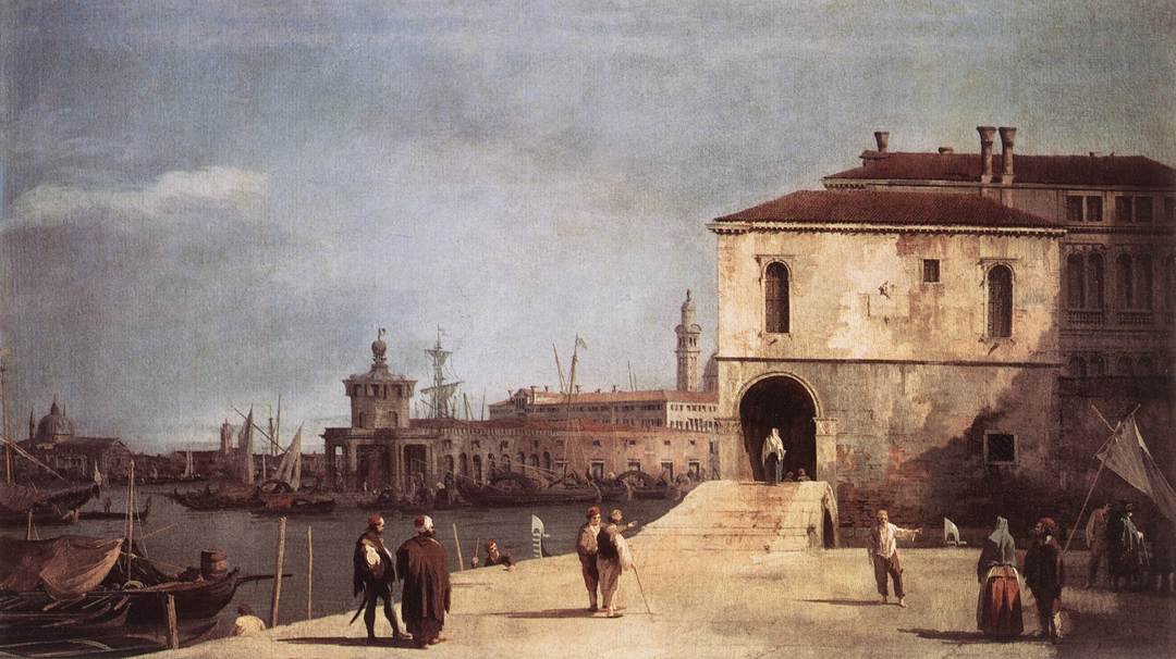 ال Fonteghetto della Farina بواسطة قناة جيوفاني أنطونيو (كاناليتو)