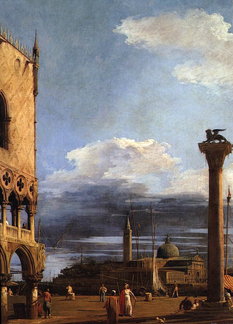 Piazzetta نحو سان جورجيو ماجيوري بواسطة قناة جيوفاني أنطونيو (كاناليتو)