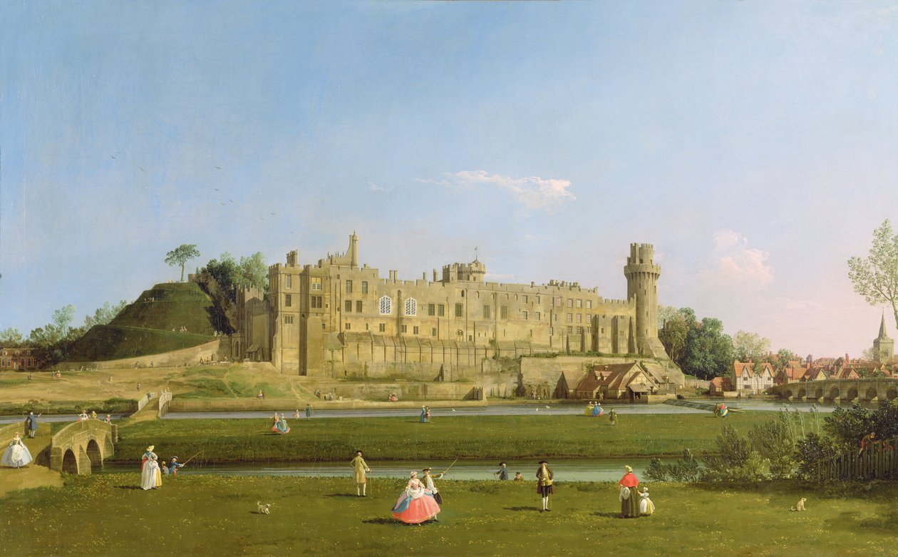 قلعة وارويك ، 1748-49 بواسطة قناة جيوفاني أنطونيو (كاناليتو)