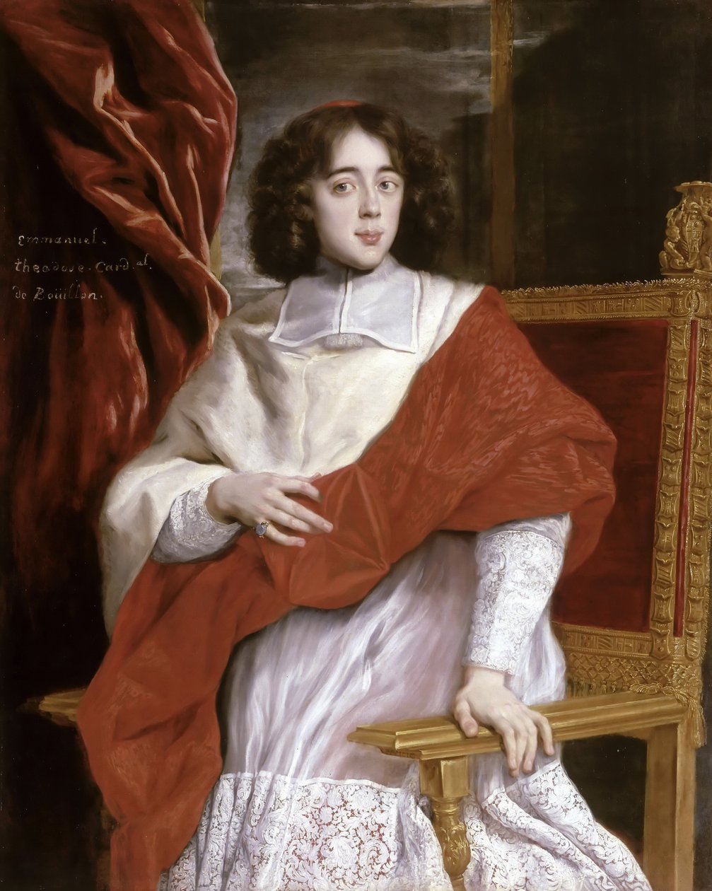 إيمانويل-تيودوز دي لا تور دوفيرن ، الكاردينال بويلون (1643-1715) بواسطة جيوفاني باتيستا جاولي