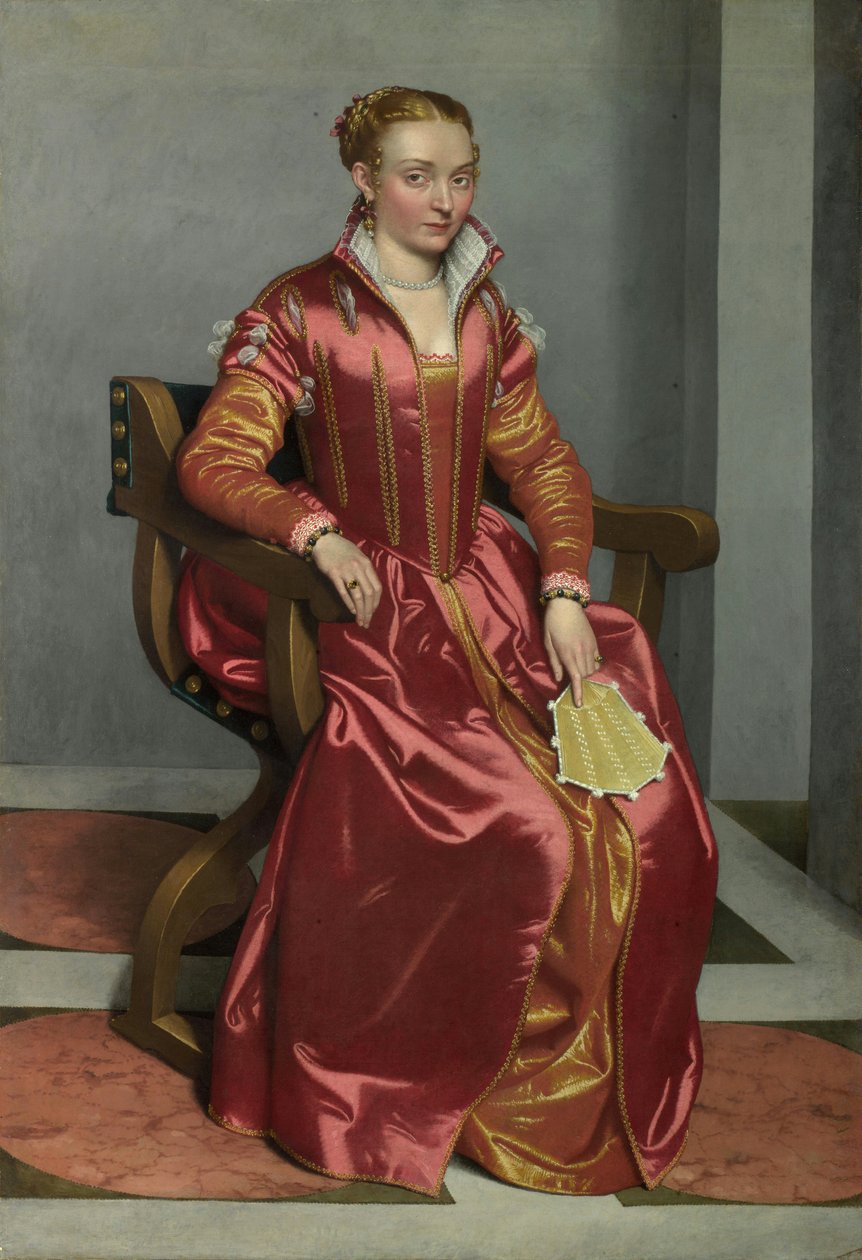 صورة سيدة ، c.1555-60 بواسطة جيوفاني باتيستا موروني