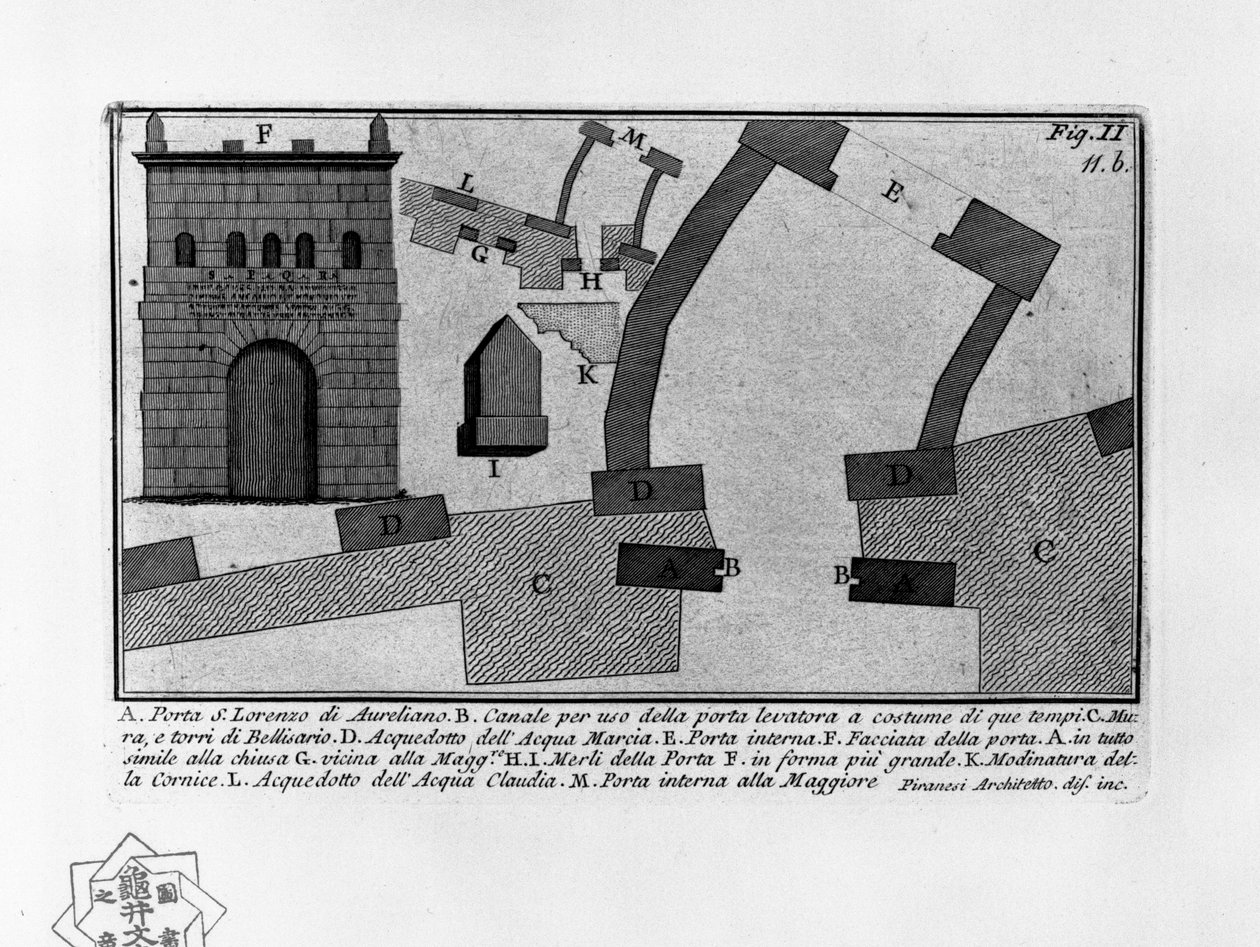 Porta S. Lorenzo di Aureliano بواسطة جيوفاني باتيستا بيرانيسي