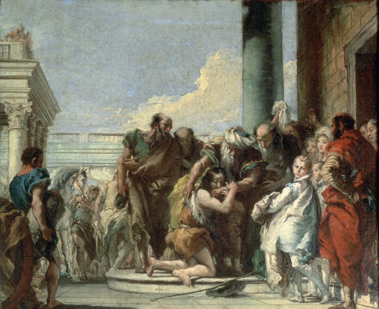 عودة الابن الضال ، 1780 بواسطة جيوفاني باتيستا تيبولو