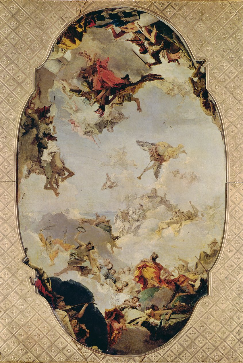 رسم تخطيطي لعائلة عائلة بيزاني ، 1760 (انظر أيضًا 145074) بواسطة جيوفاني باتيستا تيبولو