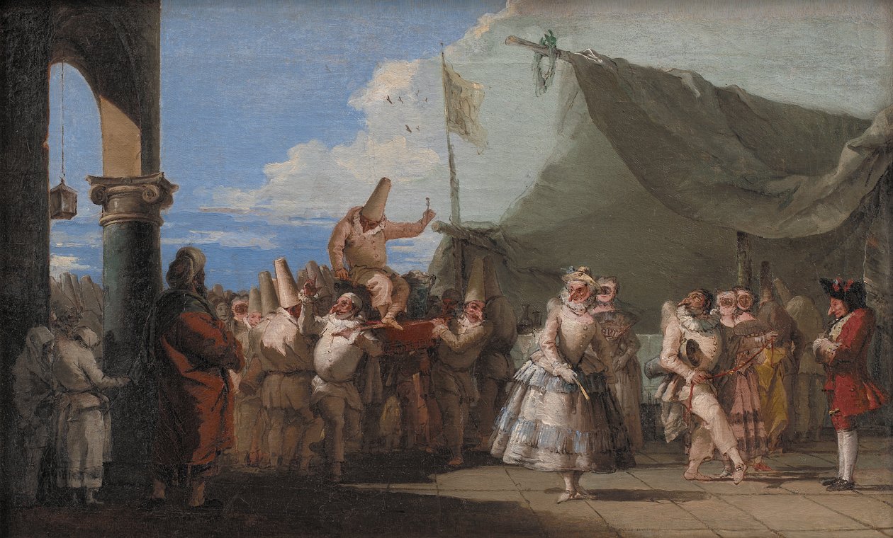 انتصار Pulcinella ، 1753-54 بواسطة جيوفاني باتيستا تيبولو