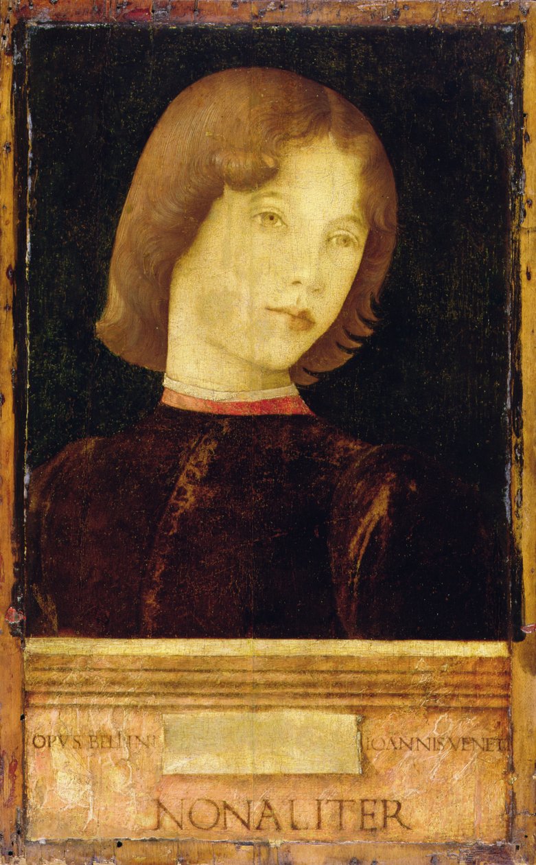 صورة لصبي ، ج 1470 (درجة الحرارة على اللوحة) بواسطة جيوفاني بيليني