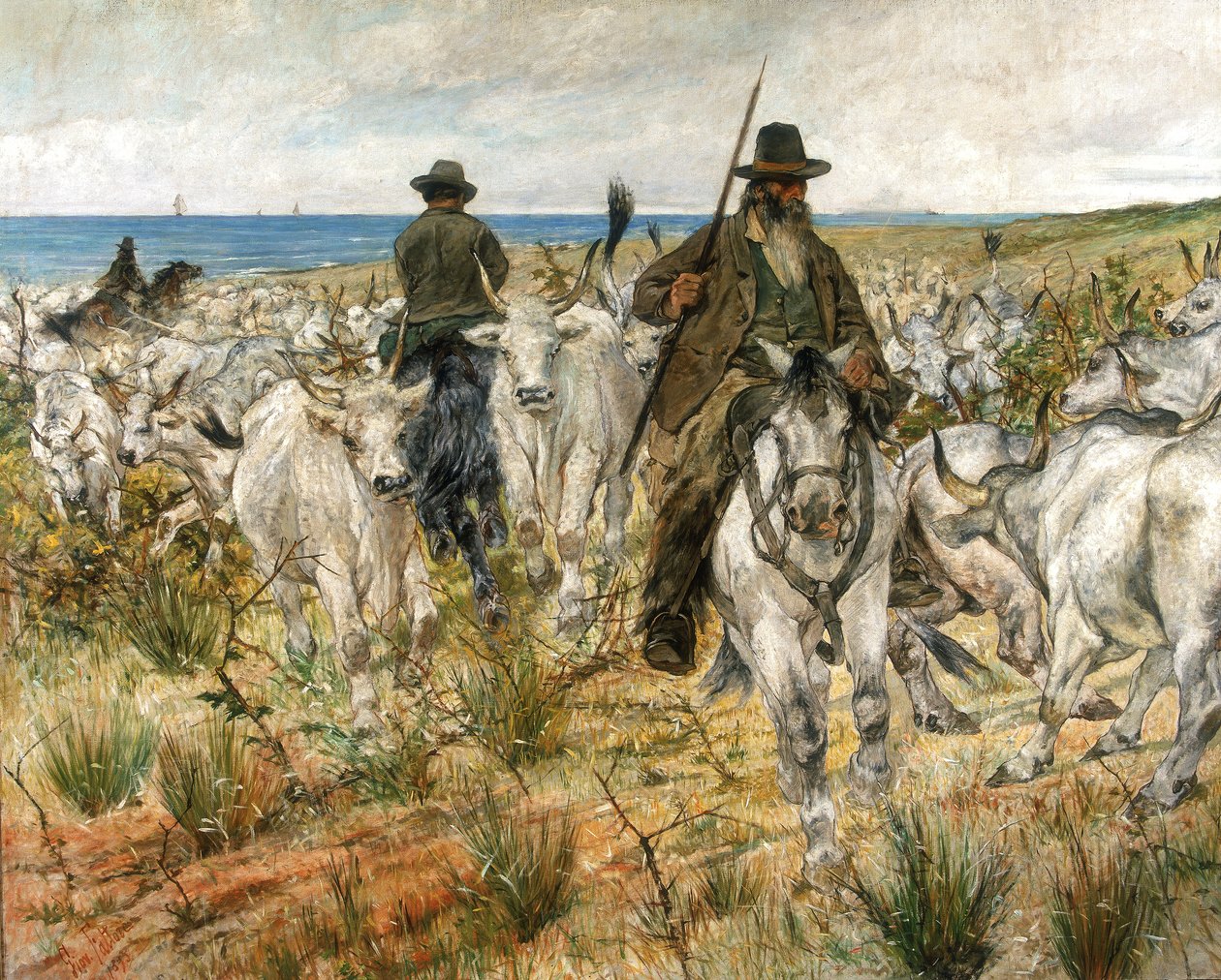 قطعان الأهوار ، 1893 بواسطة جيوفاني فاتوري