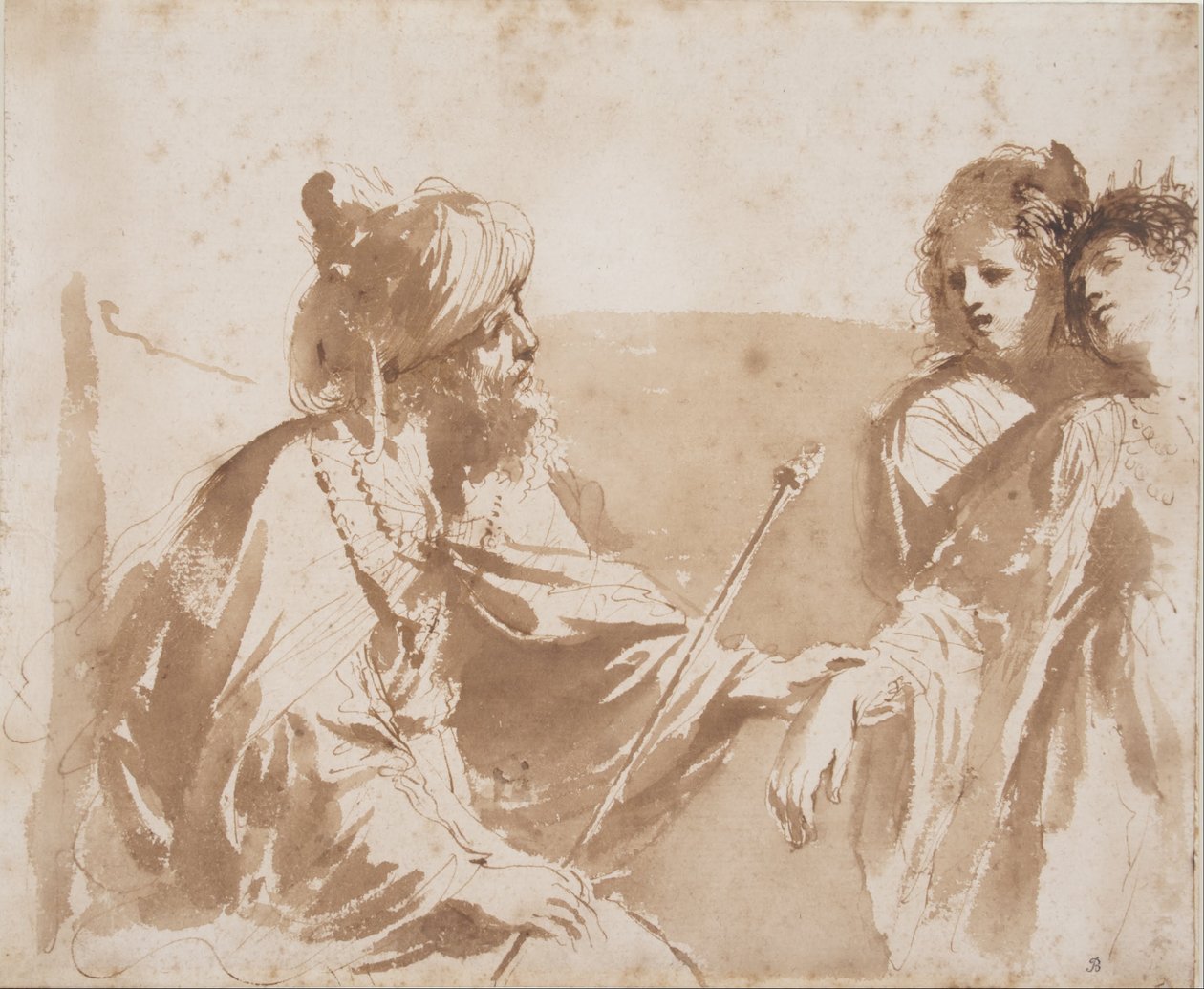 استير قبل أحشويروش بواسطة جيوفاني فرانشيسكو باربيري (Il Guercino)