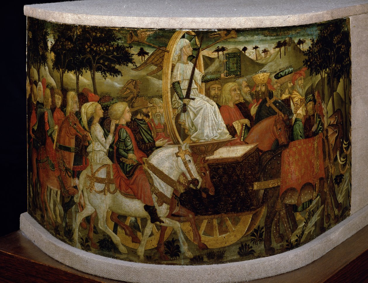 انتصار الشهرة ، مستوحى من &39;Triumphs&39; بواسطة Petrarch (1304-74) بواسطة جيوفاني دي سير جيوفاني